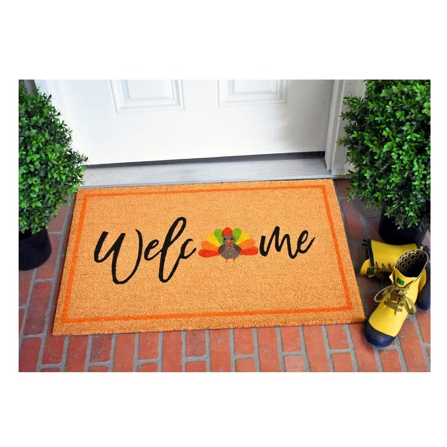 Thanksgiving Turkey Coir Welcome Doormat