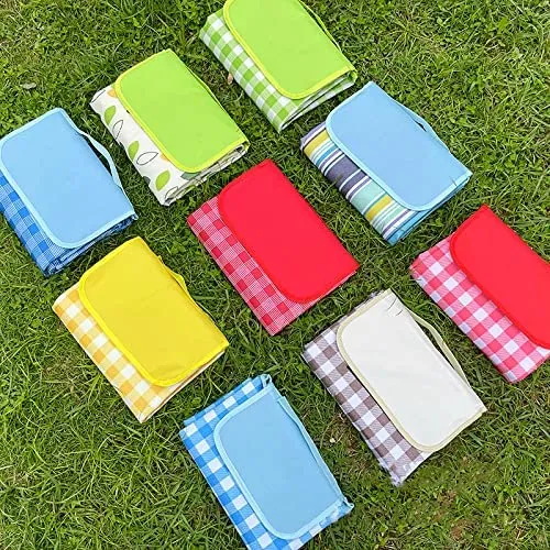 TOPHAVEN Foldable Picnic Beach Mat Sand & Waterproof Outdoor Beach Blanket Lightweight Handy Mat Portable Camping Mat for Hiking Travel Park Grass Travel Sports Home Yoga