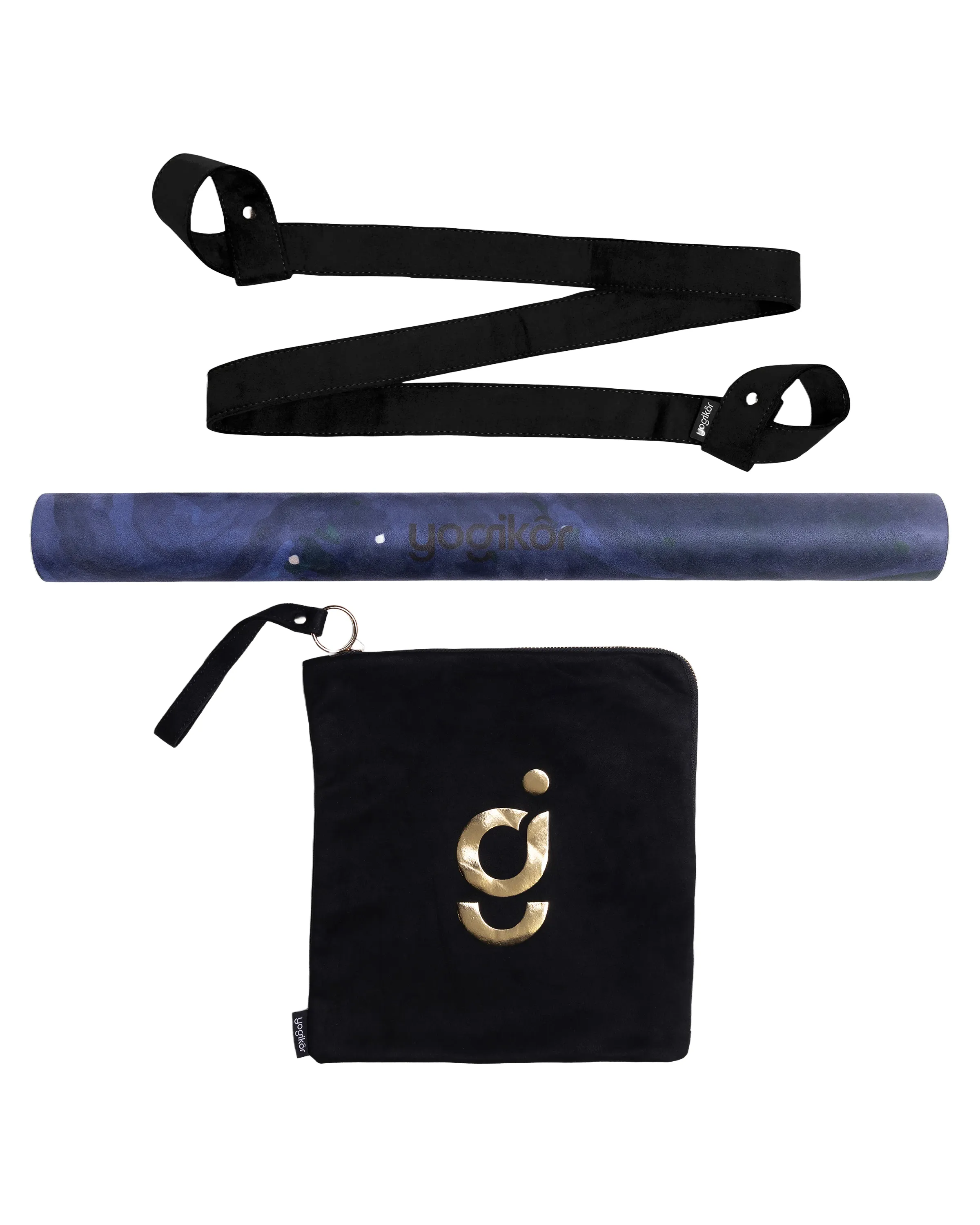 Travel Yoga Mat Set: Foldable Mat