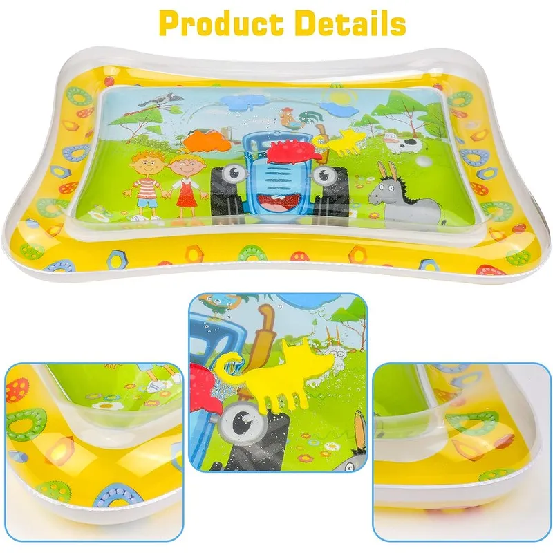 Tummy Time Baby Water Play Mat (Yellow)