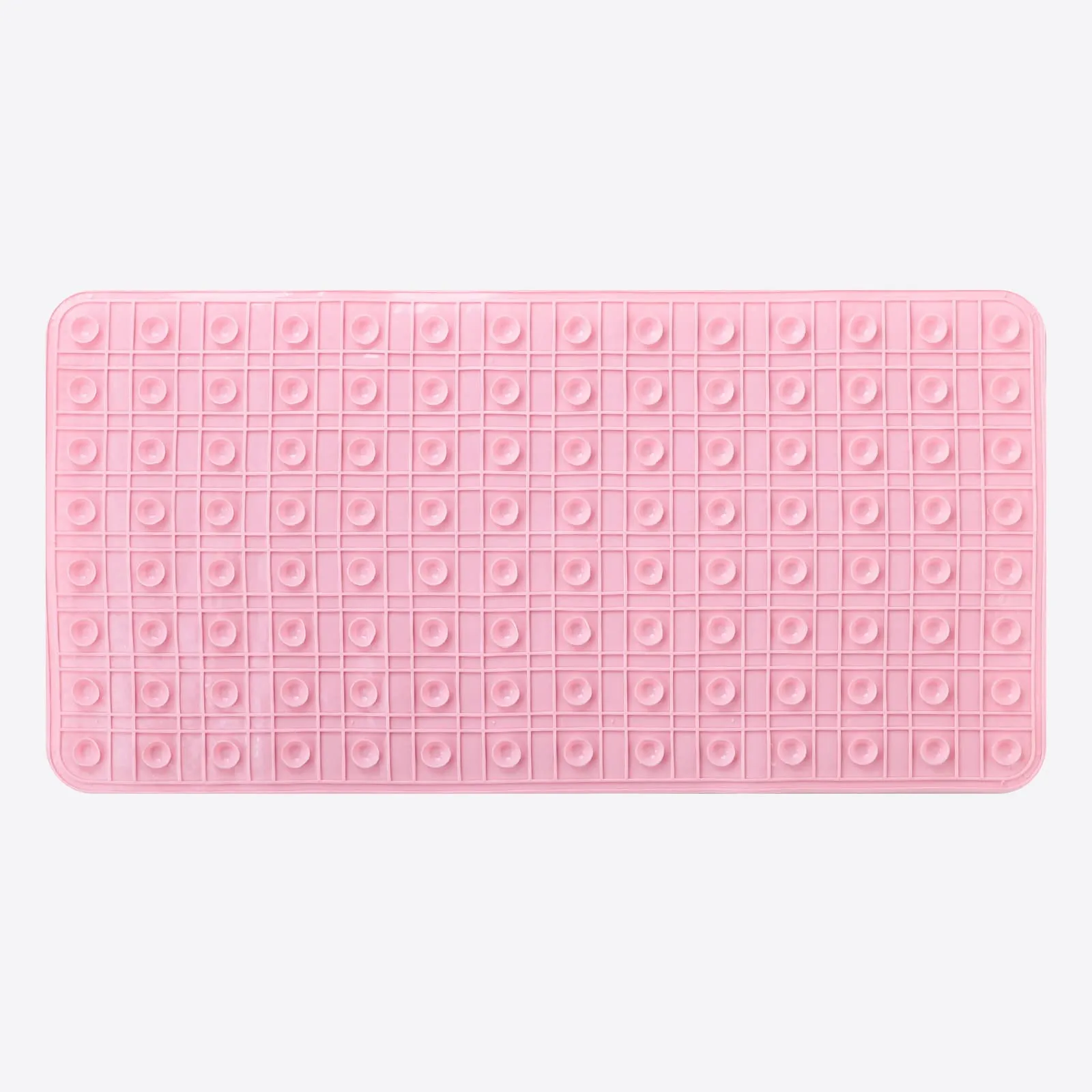 UMAI X SAVYA Home Bathroom Floor Mat PVC/Non-Slip & Soft/Light Weight Mat for Living Room, Anti Skid Mat for Bathroom Floor/Shower Mat/Multipurpose Mat (Grey) (Pink)