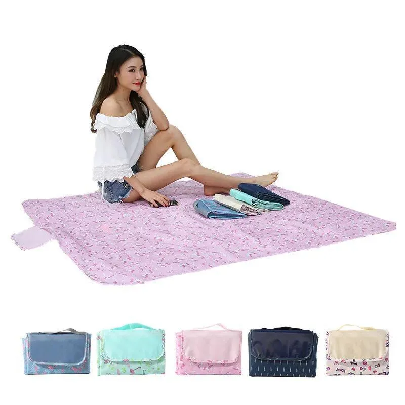 Waterproof Foldable Picnic Mat - Flamingo