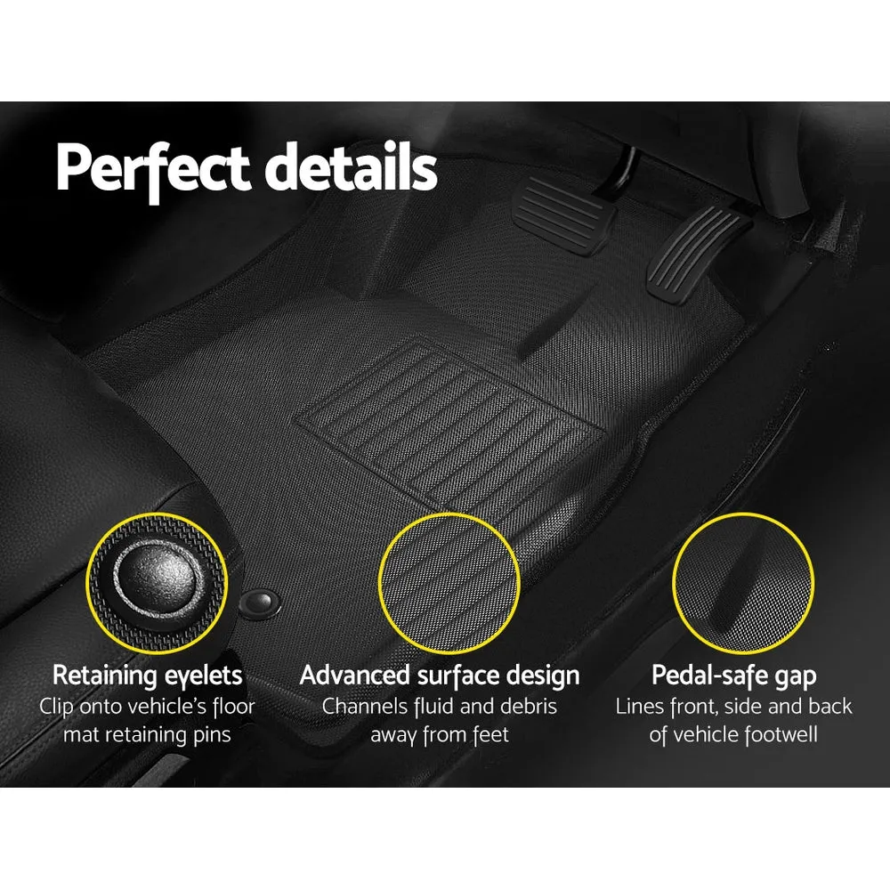 Weisshorn Car Floor Mats Rubber Fits Mazda BT50 Dual Crew Cab 2012-2021 3D BT-50