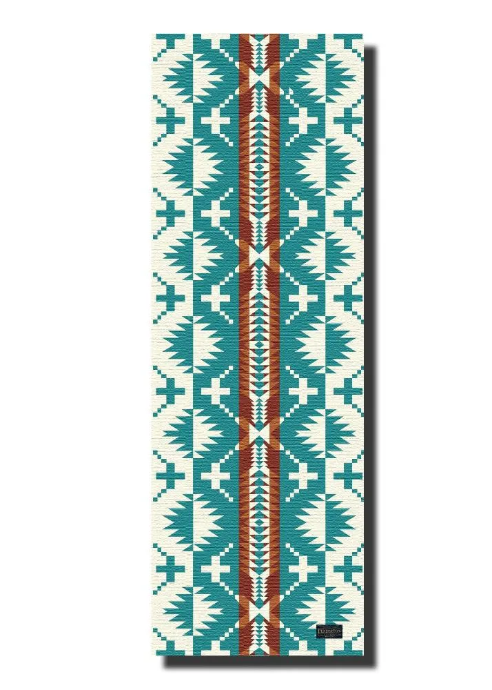 Yune Yoga Mat Pendleton Spider Rock Aqua Floor Pad